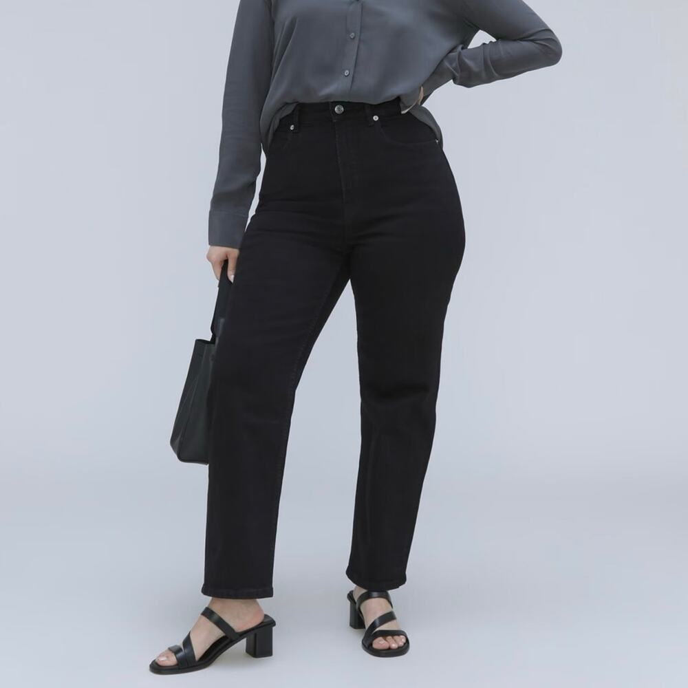 Everlane The Curvy Way High Jean Coal Size 23 Long NWT